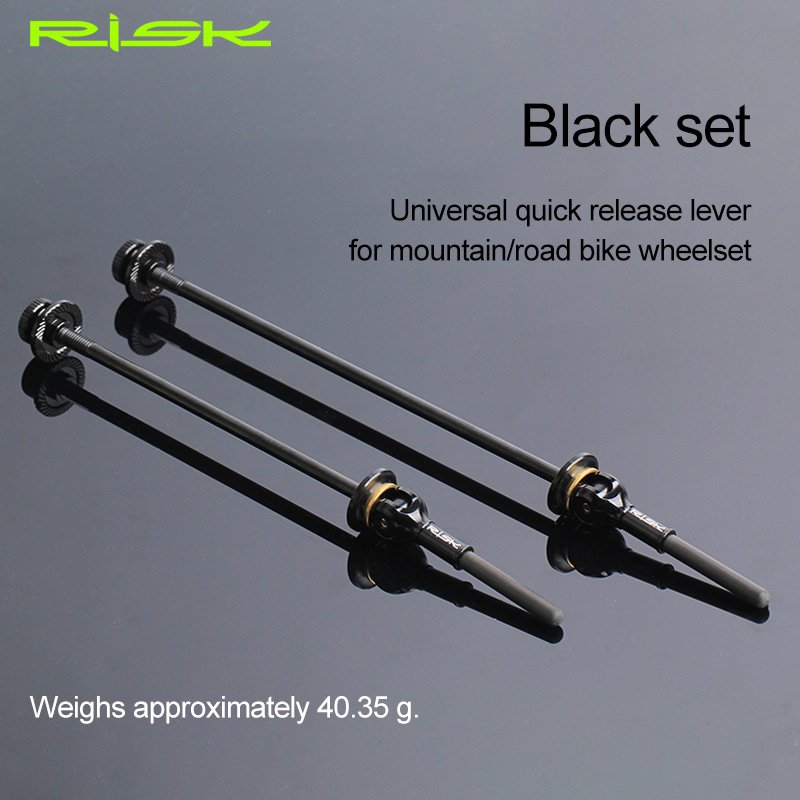 RISK Parts Bicycle Quick Release Skewers Titanium Alloy Quick Release Lever Mountain Road Carbon Fiber Titanium Axle Wheelset Hub Skewers RA119