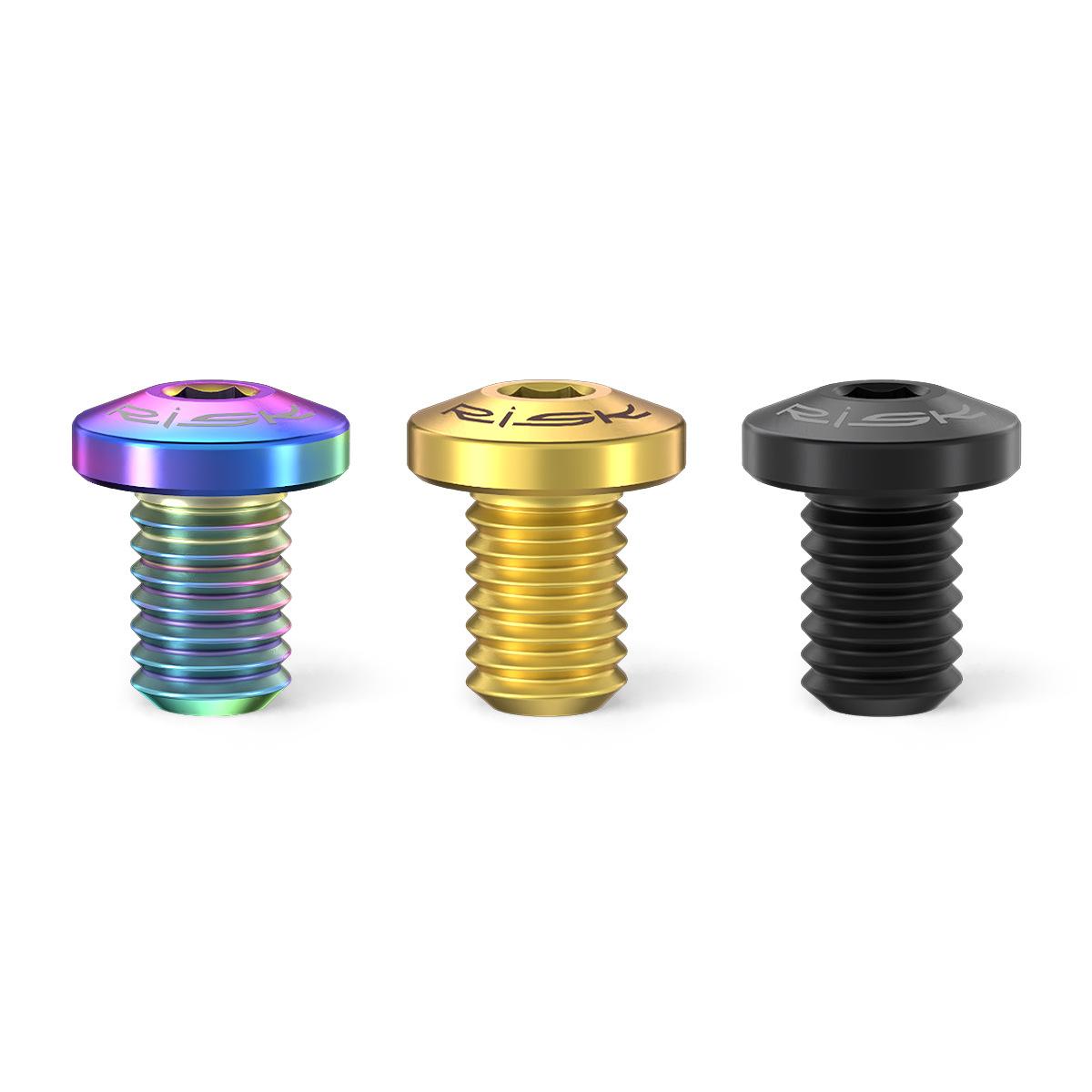 RISK Parts Road Bike Titanium Alloy Brake Pad Fixing Screws Anti-Slip Brake Pads 5800 UT 6800 DA 9000 M4x5.7mm RT060