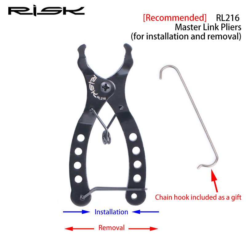 Risk Parts Chain Master Link Pliers Mountain Bike Bicycle Chain Quick Link Remover and Installer Tool RL216/RL213