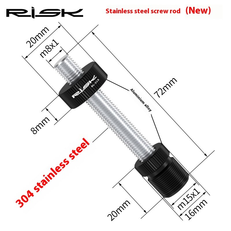 RISK Parts Bicycle Square Taper Bottom Bracket Sleeve Fixing Bolt Anti-loosening Screw Auxiliary Repair Tool Accessory RL215PRO