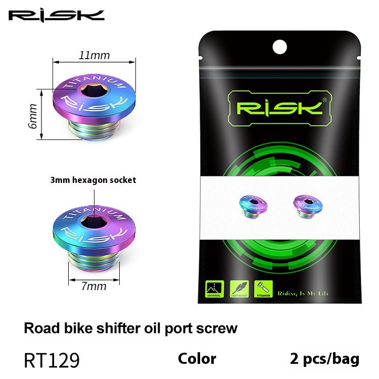 RISK Parts Road Hydraulic Disc Brake Hose Screws M7x4mm for Disc Brake Oil Injection Ports R8020R8070 R8170 R9170 RT129 RT130