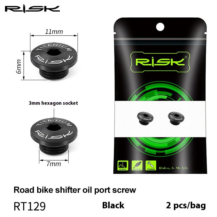 RISK Parts Road Hydraulic Disc Brake Hose Screws M7x4mm for Disc Brake Oil Injection Ports R8020R8070 R8170 R9170 RT129 RT130