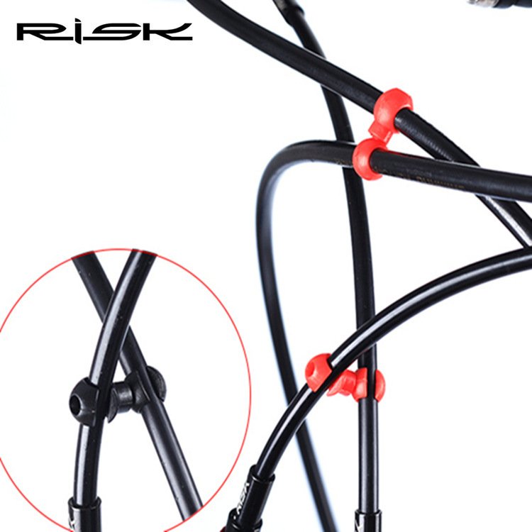 Risk Parts S-Hook for Mountain Bike Handrail Collection Clip Brake Oil Pipe S-Shaped Buckle Gear Shift Line Pipe Organizer