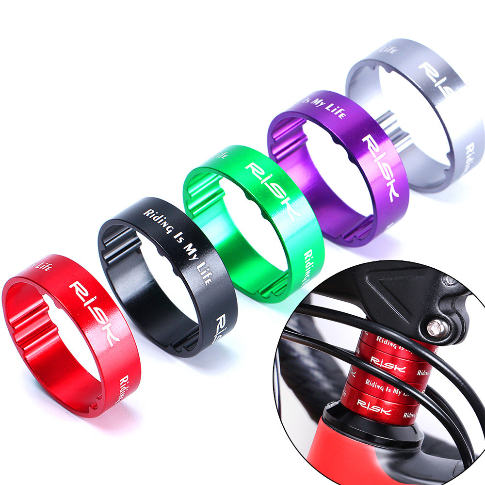RISK Parts Mountain/Road Bike Aluminum Alloy Stem Hollow Adjustment Washer 5/10mm