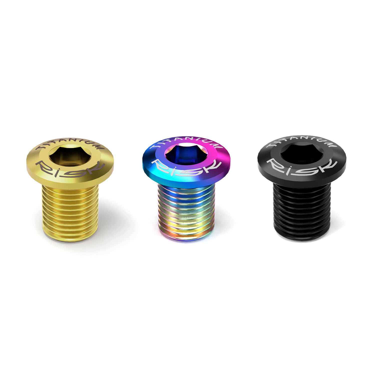 RISK Parts road bike titanium alloy chainring bolts screws kit M8x10 for 5800 UT6800 R8000 DA9000 R9100 RT049