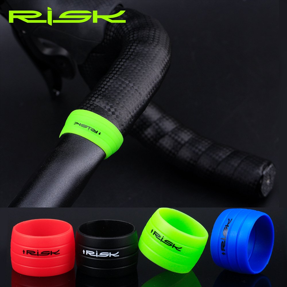 RISK Parts bicycle handlebar tape with fixing ring suitable for road bikes fixed with silicone anti-slip wrap for fixed-gear bikes RC105