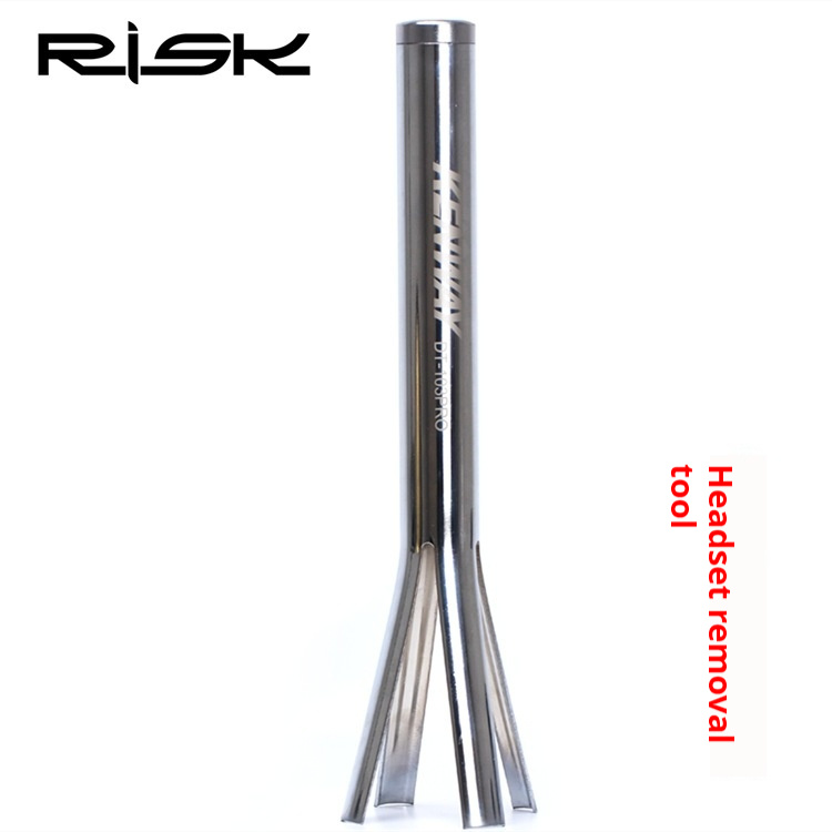 RISK Parts Headset Removal Tool for Mountain and Road Bikes Press-Fit Fork Steerer Tube Upper and Lower Cup Removal 34/44 RL103