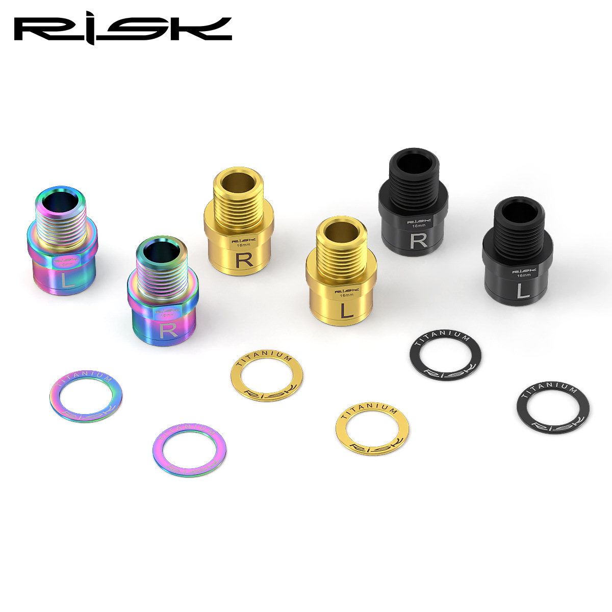 RISK Parts Mountain Road Bike Pedal Extended Axle Core Lock Pedal Extender Axle Conversion Pedal Extension RT109