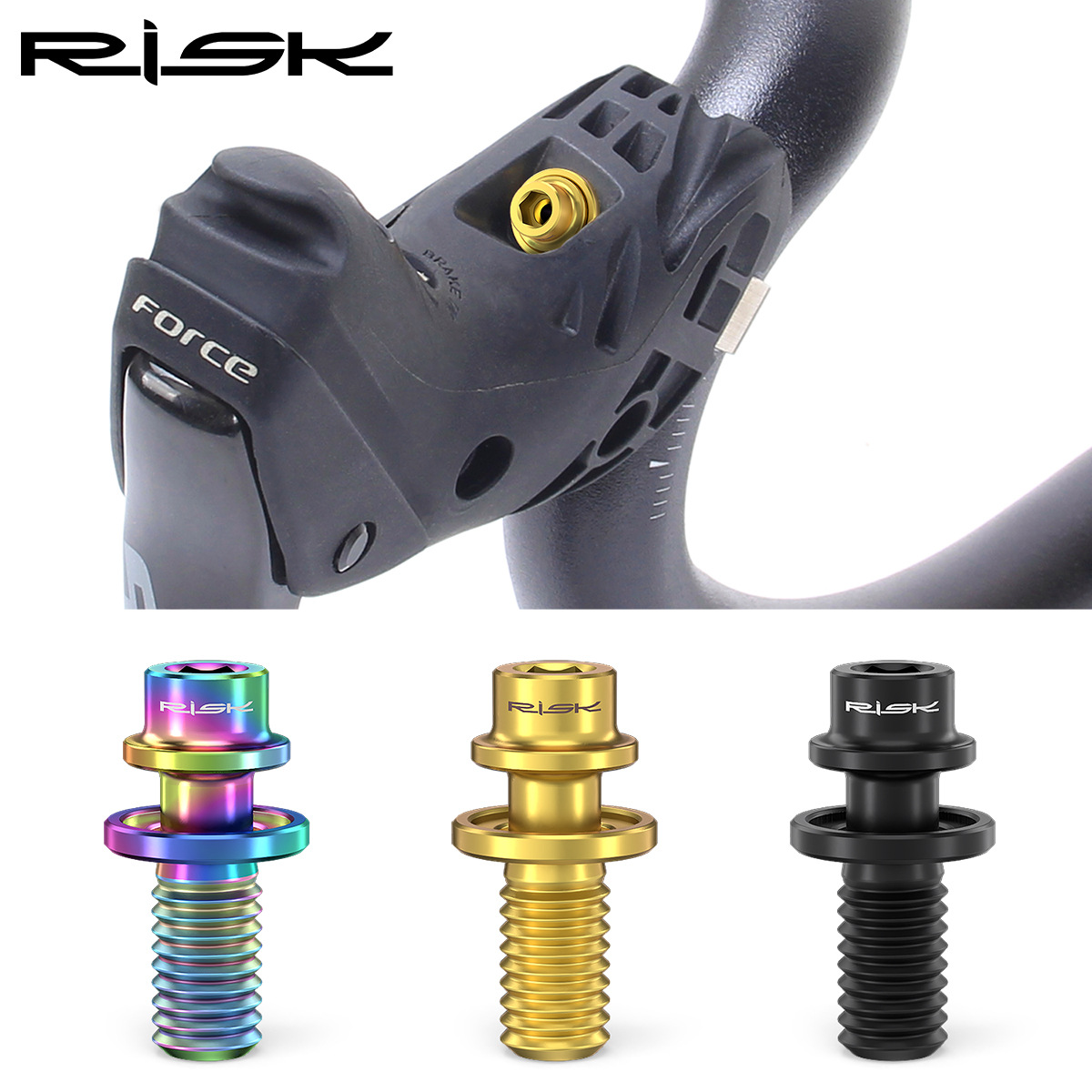 RISK Parts Road Bike Shifter Clamp Titanium Screws Shifter Head Mount Screws R8000 FORCE RT120 RT121