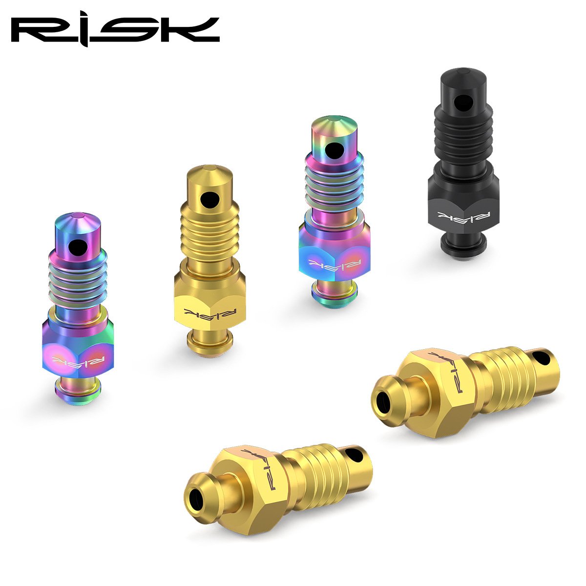 RISK Parts Mountain Bike Disc Brake Caliper Bleed Screws M6 Titanium Alloy RT114