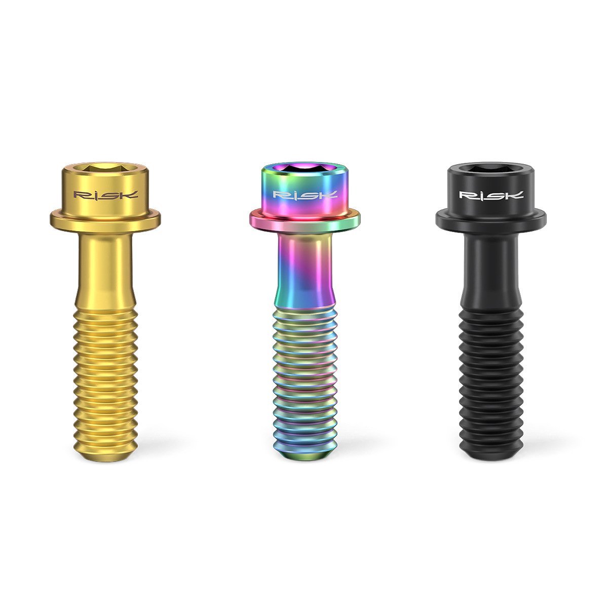 RISK Parts M5x18mm Mountain Bike Titanium Alloy Brake Lever Screw Hollow Fixing Flanged Head RT027 RT135