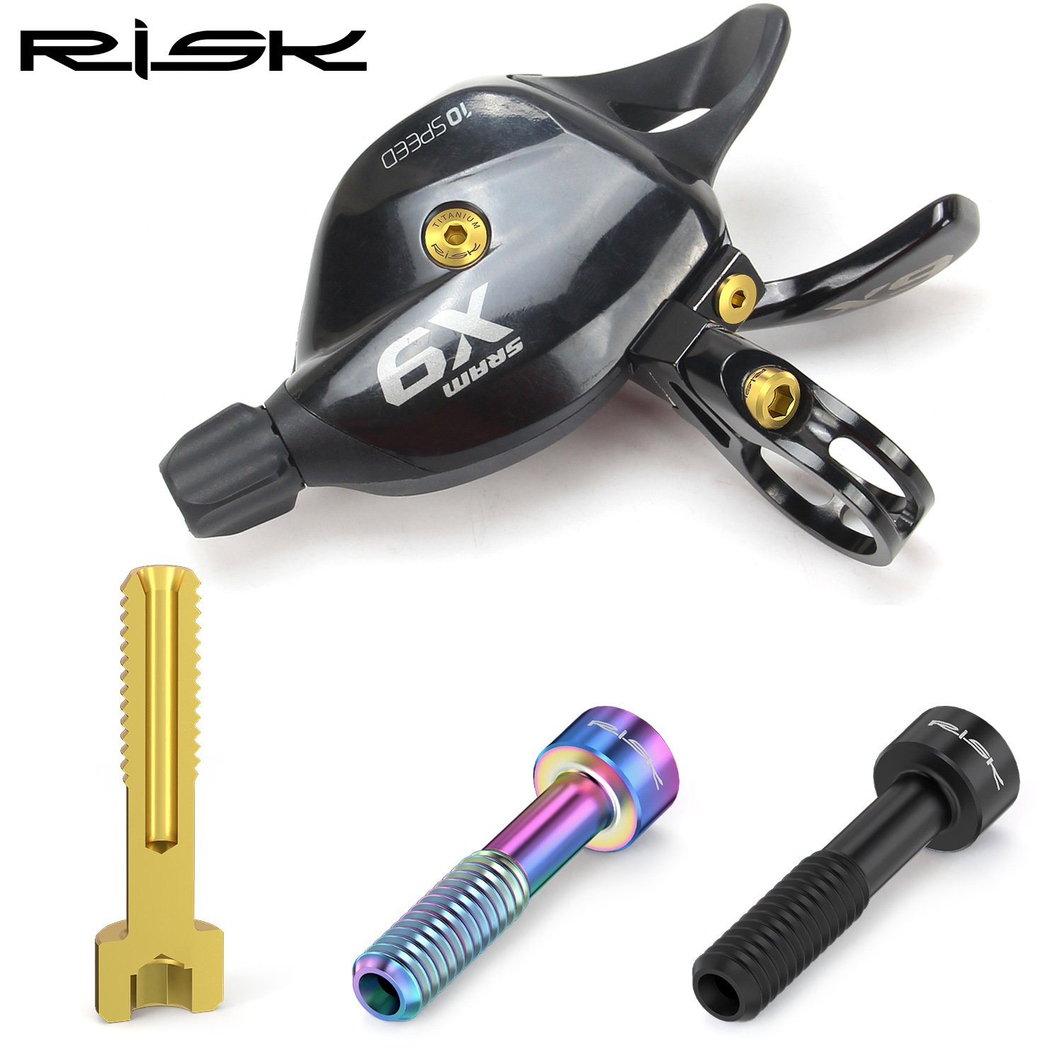 RISK Parts Mountain Bike SRAM Shifter Titanium Alloy Screw Kit GX/GX EAGLE/X9/X01XO1XX1 RT104