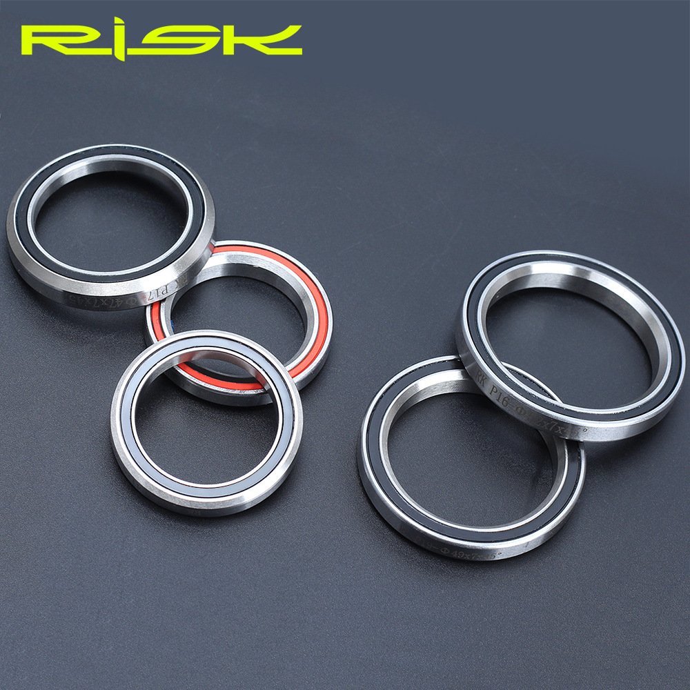RISK Parts 41/41.8/42/47/49/51/52mm Bicycle 44mm Headset Bearing Conversion Kit Double Bearings