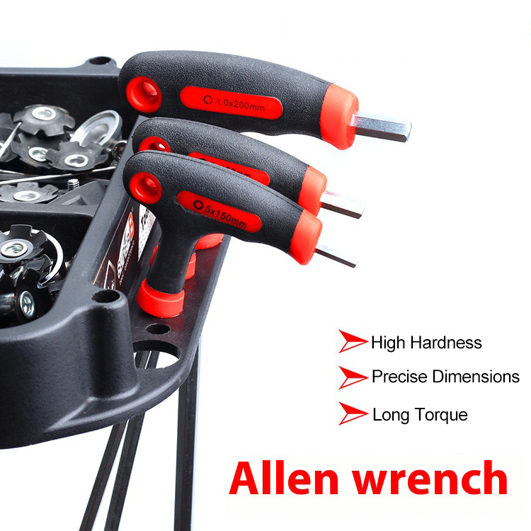 RISK Parts 2.5mm/3mm Hex Wrench Mountain Bike Road Bike Fixed Gear Bicycle Repair T-Shaped L-Shaped Screw Removal Tool RL110 RL111