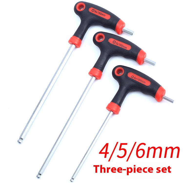 RISK Parts 8mm/10mm Hex Wrench Mountain Bike Road Bike Fixed Gear Bicycle Repair T-Shaped L-Shaped Screw Removal Tool RL110 RL111