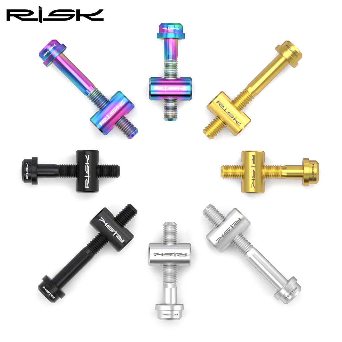 RISK Parts Titanium Alloy Stem M5x30/40mm Handlebar Seatpost Fixed Screws RT029/RT030