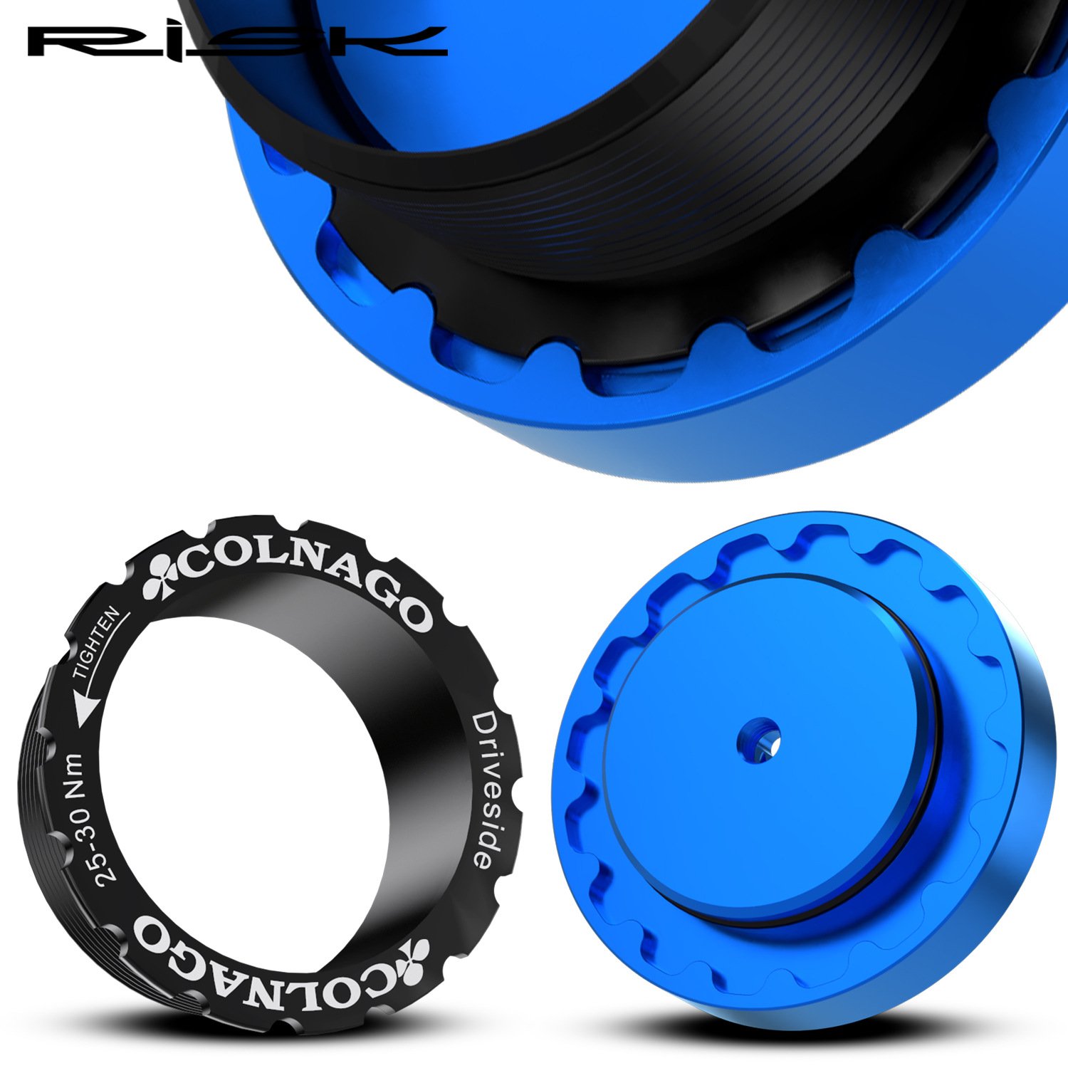 RISK Parts Bicycle Crankset T45 Threaded Axle Sleeve Removal and Installation Tool Maintenance Axle Wrench RL246 RL247 RL248