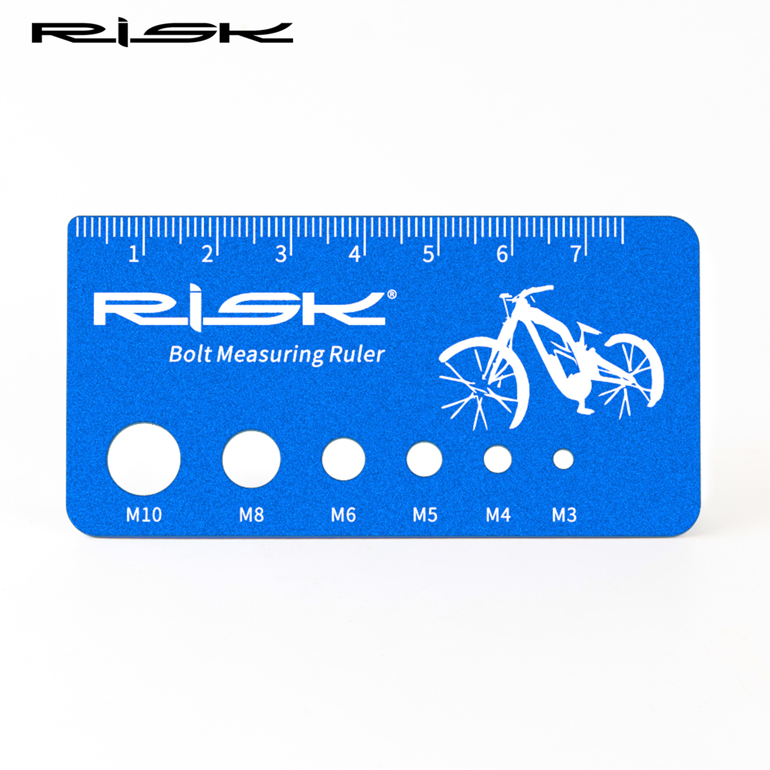 RISK Parts Screw Measurement Caliper Aluminum Alloy Caliper Bolt Gauge Measurement Too Titanium Alloy Screw Specification Gauge RL232