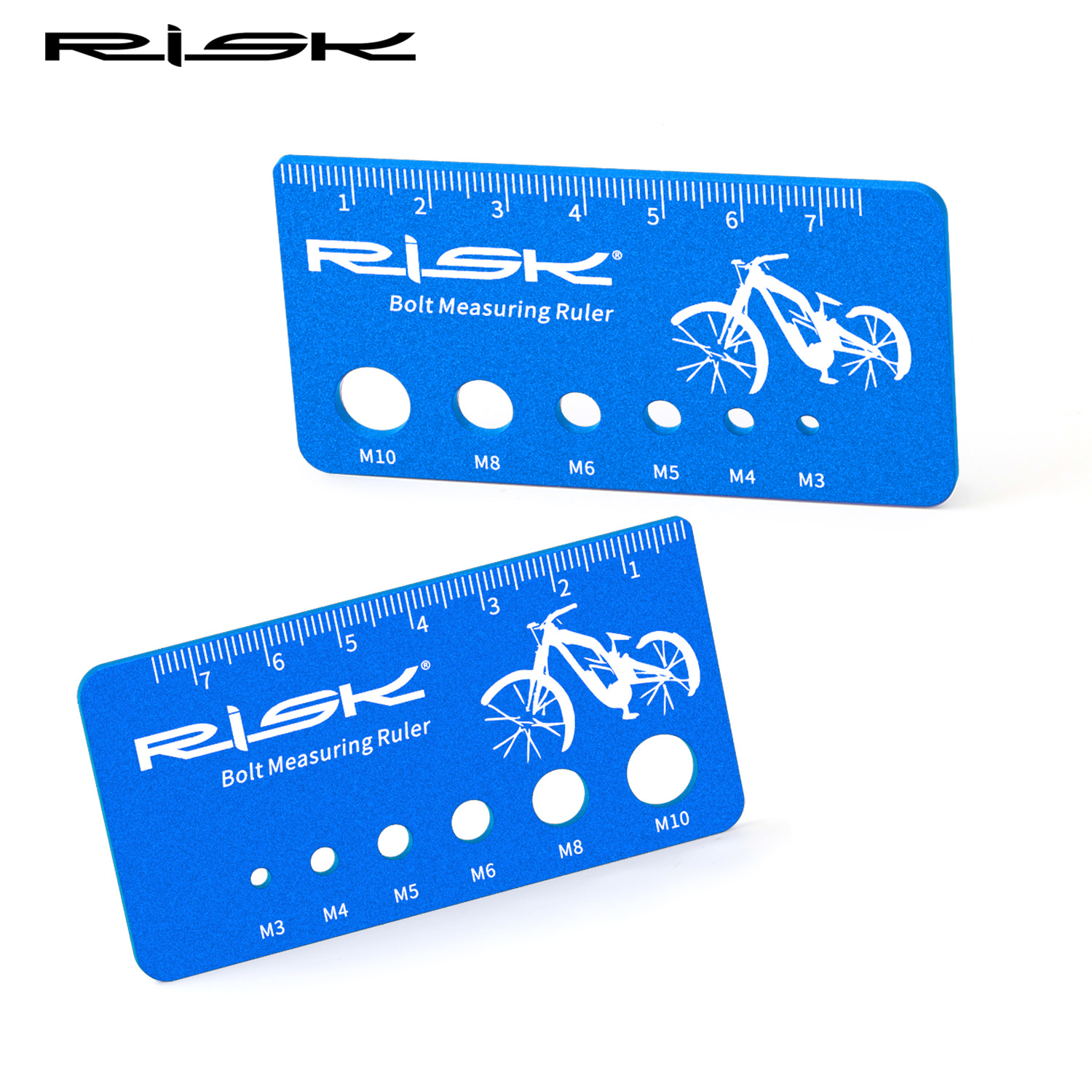 RISK Parts Screw Measurement Caliper Aluminum Alloy Caliper Bolt Gauge Measurement Too Titanium Alloy Screw Specification Gauge RL232