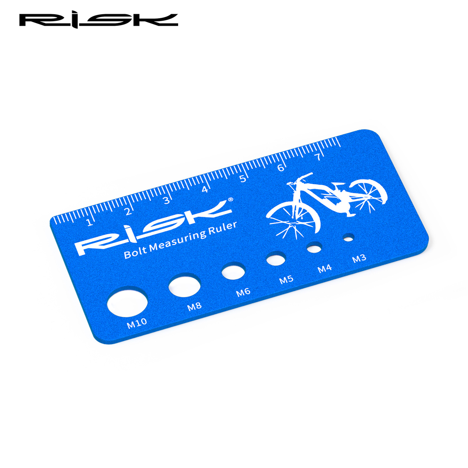 RISK Parts Screw Measurement Caliper Aluminum Alloy Caliper Bolt Gauge Measurement Too Titanium Alloy Screw Specification Gauge RL232