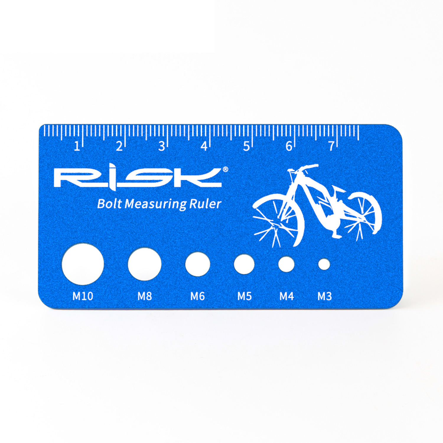 RISK RL232 Aluminum Bolt Measuring Ruler M3-M10 Screw Gauge