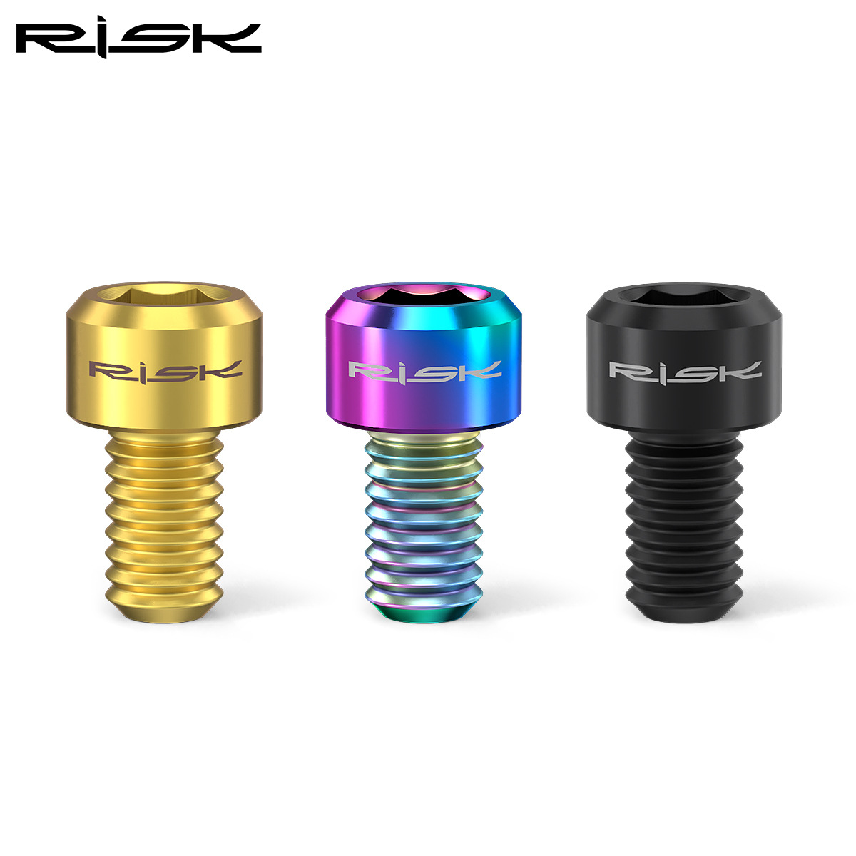 RISK Parts M6x10mm Fork V-Brake Cable Fixing Screws Mountain and Road Bike C-Brake Titanium Alloy Screws RT031