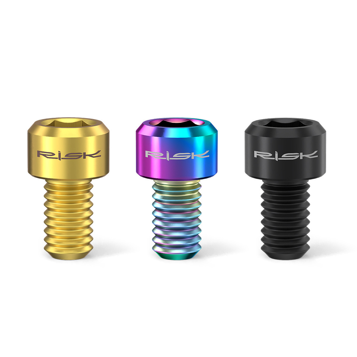 RISK Parts M6x10mm Fork V-Brake Cable Fixing Screws Mountain and Road Bike C-Brake Titanium Alloy Screws RT031