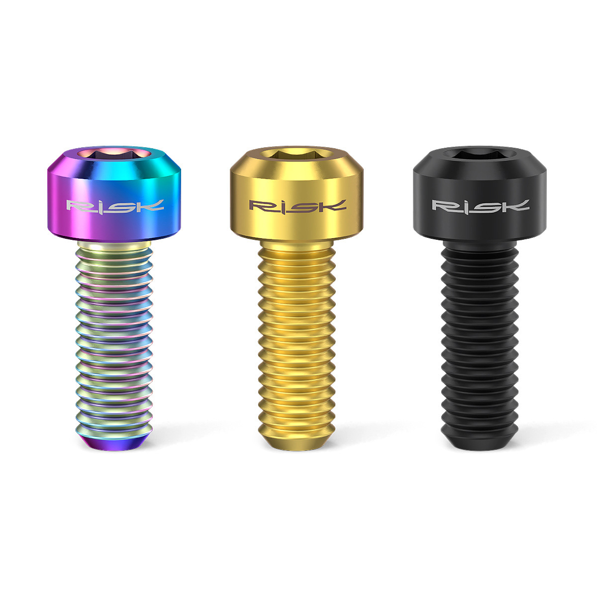 RISK RT016 M5x14mm Titanium Shifter Clamp Bolts for MTB/Road Bike – 2pcs