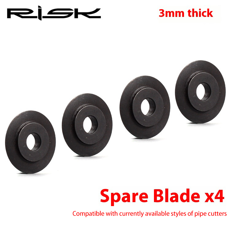 RISK Parts Road and Mountain Bike Fork Steerer Tube Cutter Tool with Spare Blades (Set of Four) DT-101