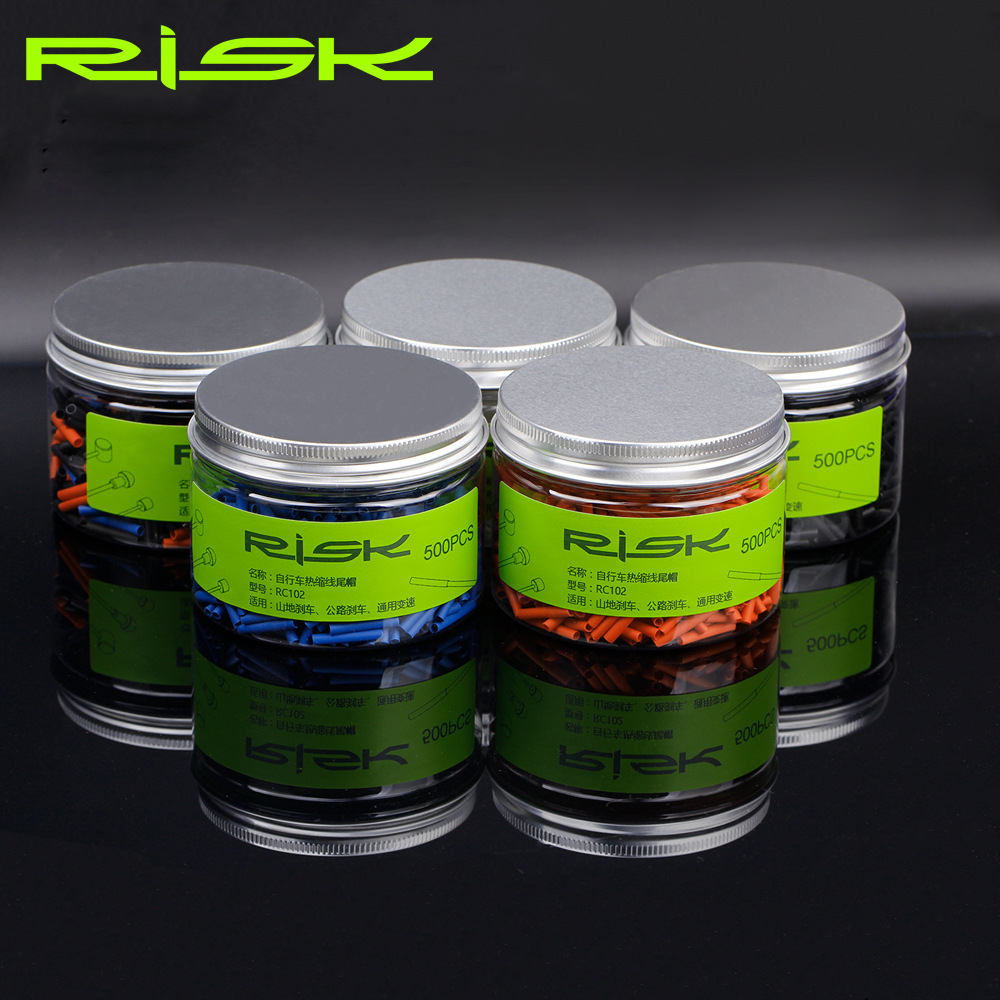 RISK Parts Cable End Caps Bicycle Cable Housing Caps Internal Cable Ferrules Colorful Shift and Brake Cable End Caps Non-Aluminum Alloy RC102