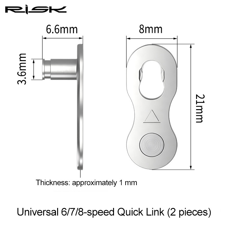RISK Parts Chain Quick Link Magic Link for Mountain and Road Bikes 8/9/10/11/12 Speed Quick Link RA110