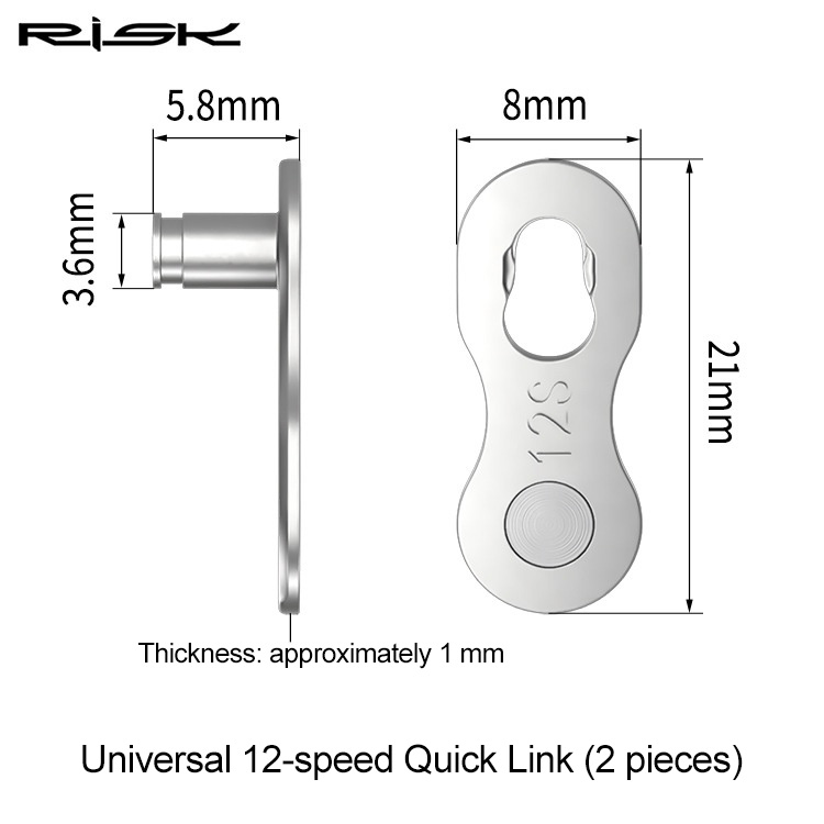 RISK Parts Chain Quick Link Magic Link for Mountain and Road Bikes 8/9/10/11/12 Speed Quick Link RA110