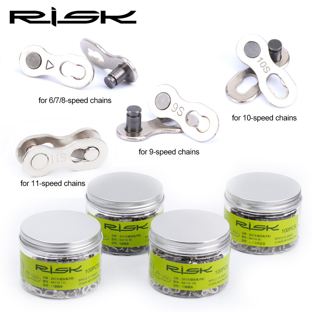 RISK Parts Chain Quick Link Magic Link for Mountain and Road Bikes 8/9/10/11/12 Speed Quick Link RA110