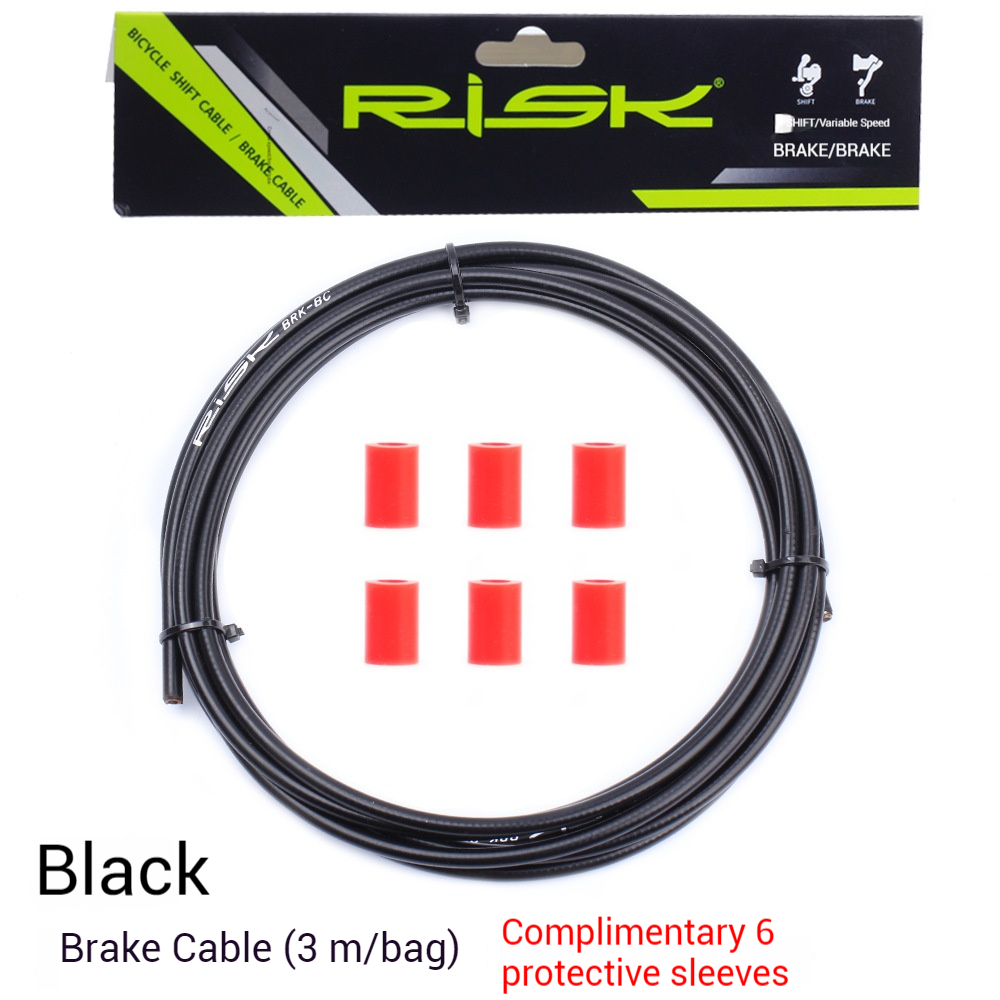 RISK Parts Bicycle Cable Housing for Mountain and Road Bike Gears 4/5mm Brake Outer Casing Folding Bike Brake Cable Shell 3 Meters RC304