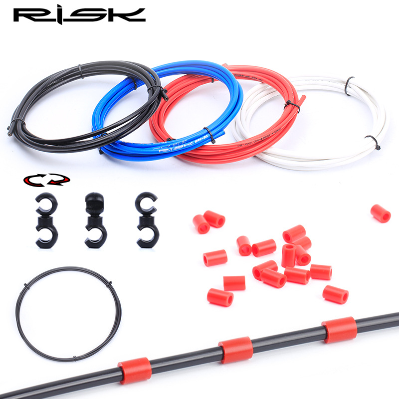 RISK Parts Bicycle Cable Housing for Mountain and Road Bike Gears 4/5mm Brake Outer Casing Folding Bike Brake Cable Shell 3 Meters RC304