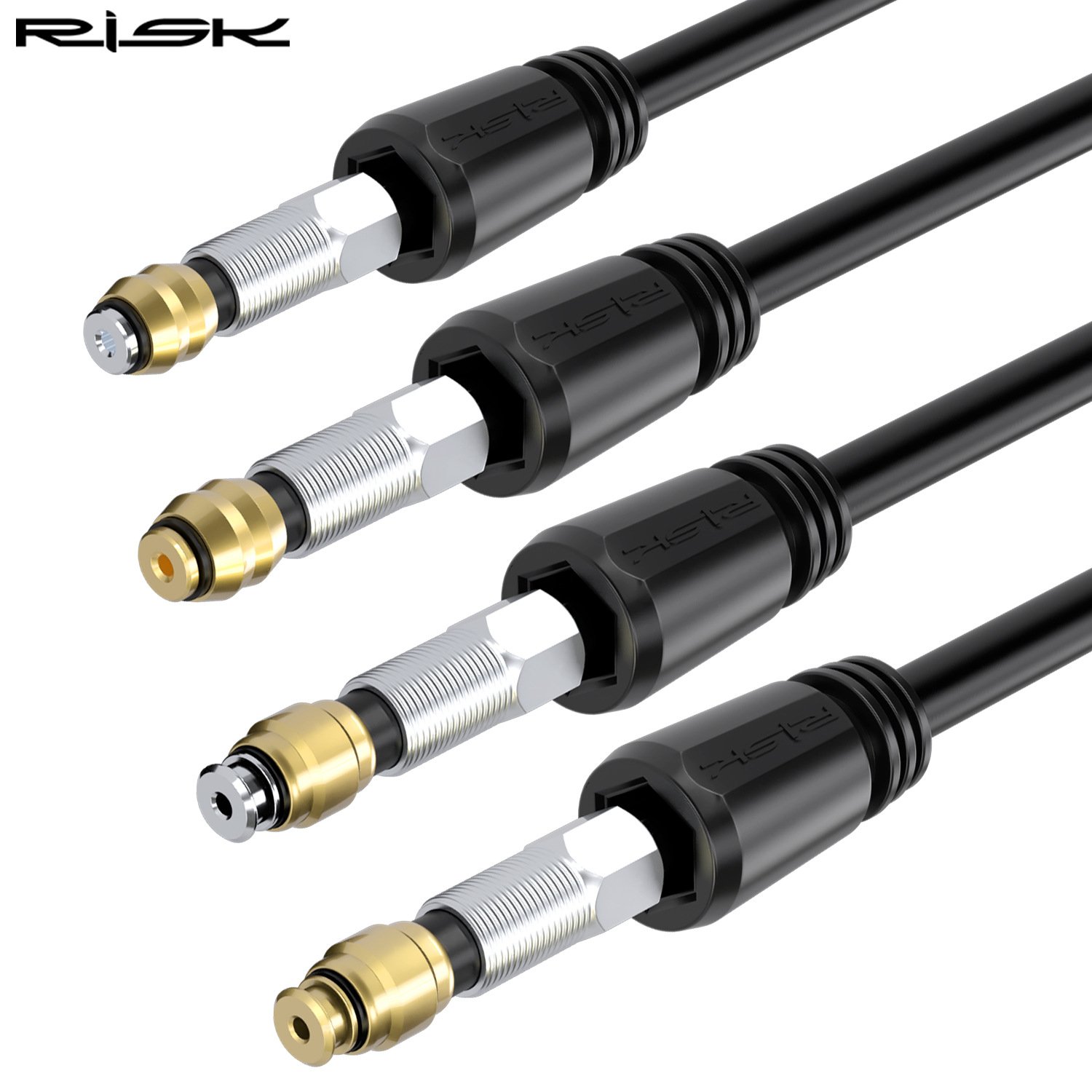 RISK Parts Mountain Bike Hydraulic Disc Brake Oil Pipe Oil Needle T-Head Olive Tightening Screw Copper Bushing BH59/BH90