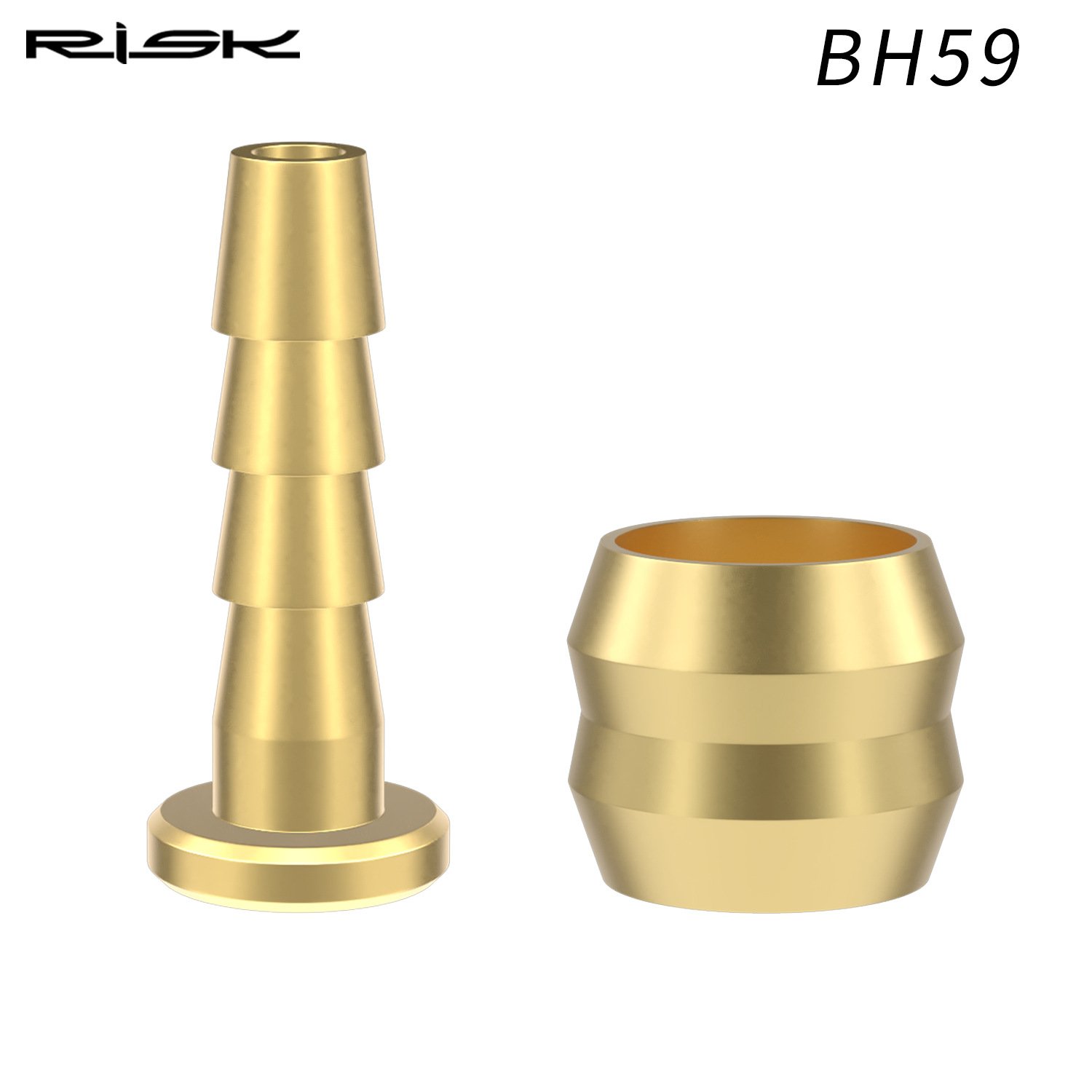 RISK Parts Mountain Bike Hydraulic Disc Brake Oil Pipe Oil Needle T-Head Olive Tightening Screw Copper Bushing BH59/BH90