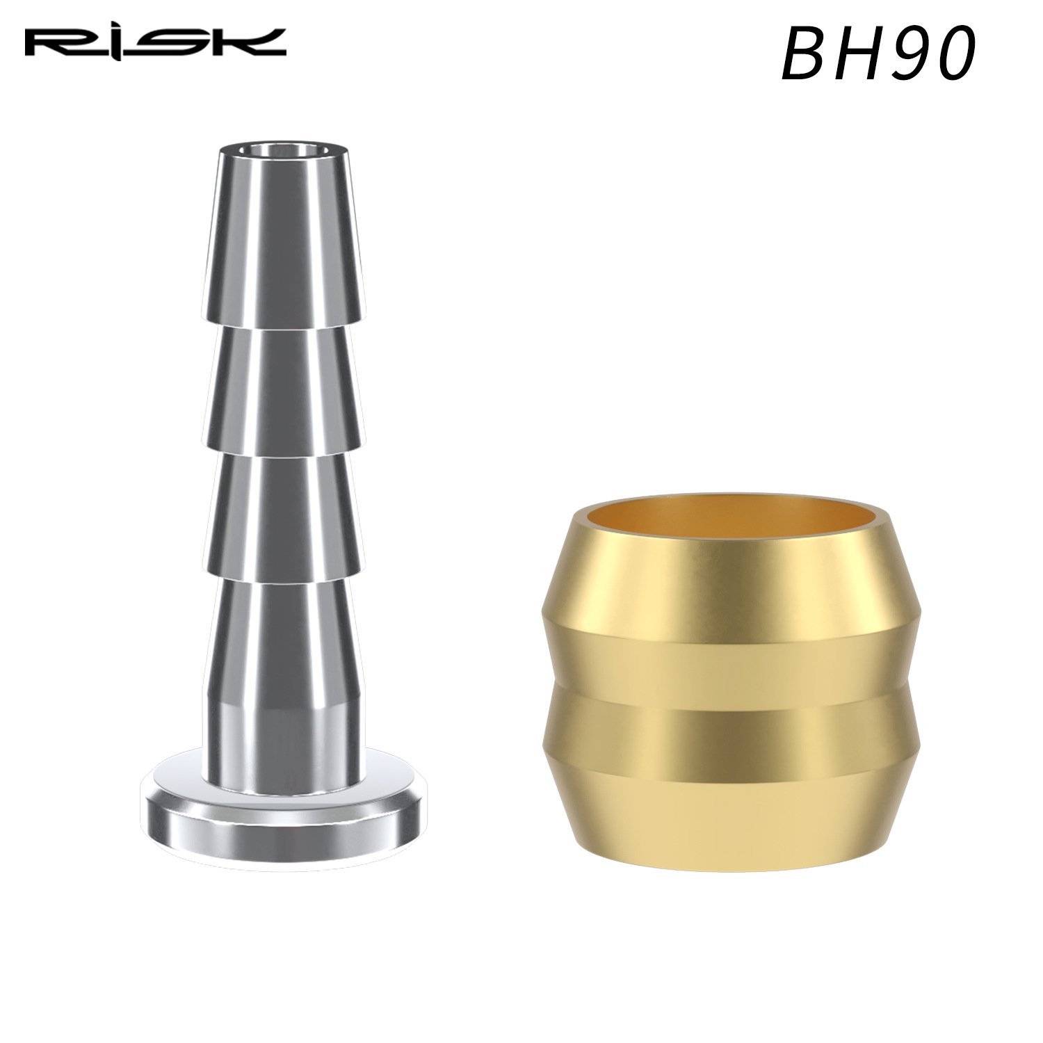 RISK Parts Mountain Bike Hydraulic Disc Brake Oil Pipe Oil Needle T-Head Olive Tightening Screw Copper Bushing BH59/BH90