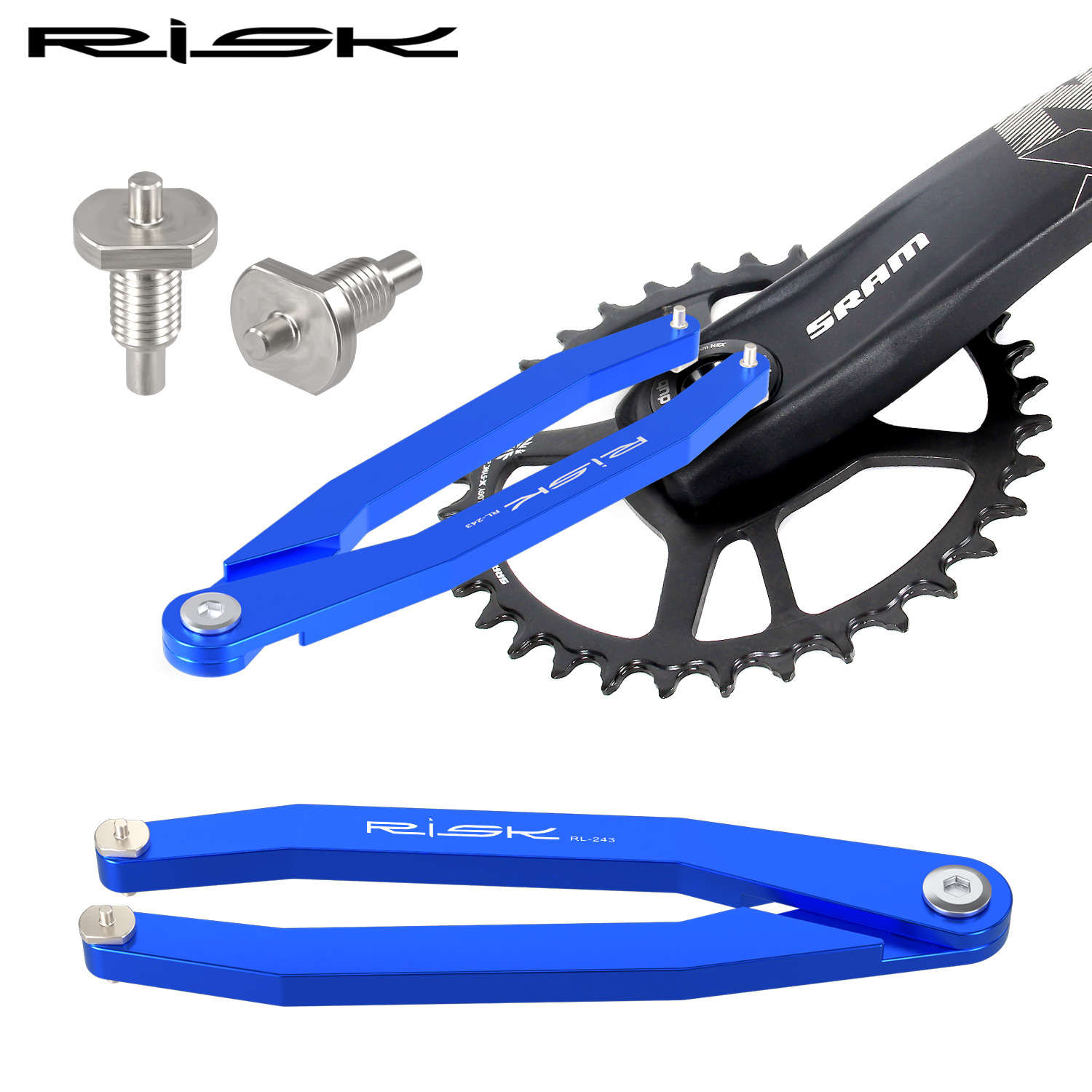RISK Parts Bottom Bracket Crankset Crank Cover Removal Tool DUB Front Fork Suspension Maintenance Bolt 7-8 Installation Wrench