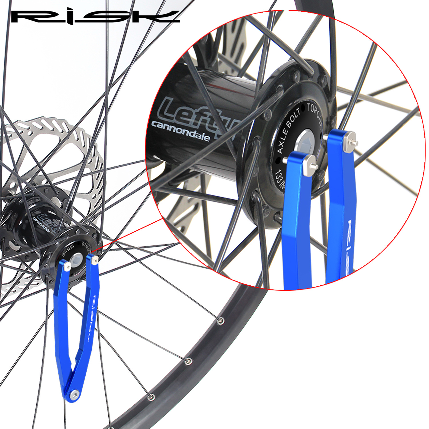 RISK Parts Bottom Bracket Crankset Crank Cover Removal Tool DUB Front Fork Suspension Maintenance Bolt 7-8 Installation Wrench