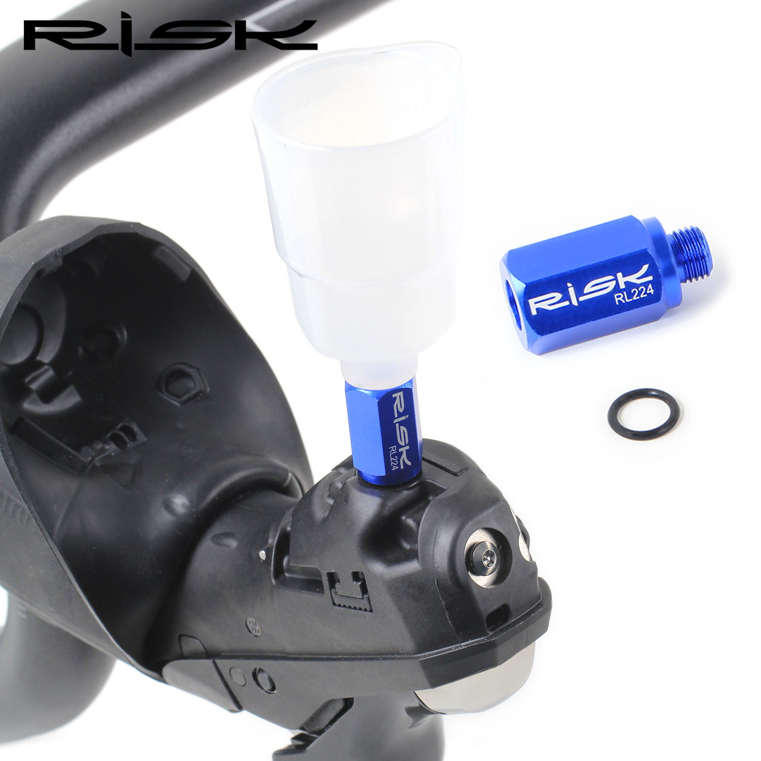 RISK Parts Road/MTB Hydraulic Disc Brake Oil Bleed Converter Funnel Adapter R9120 RL224