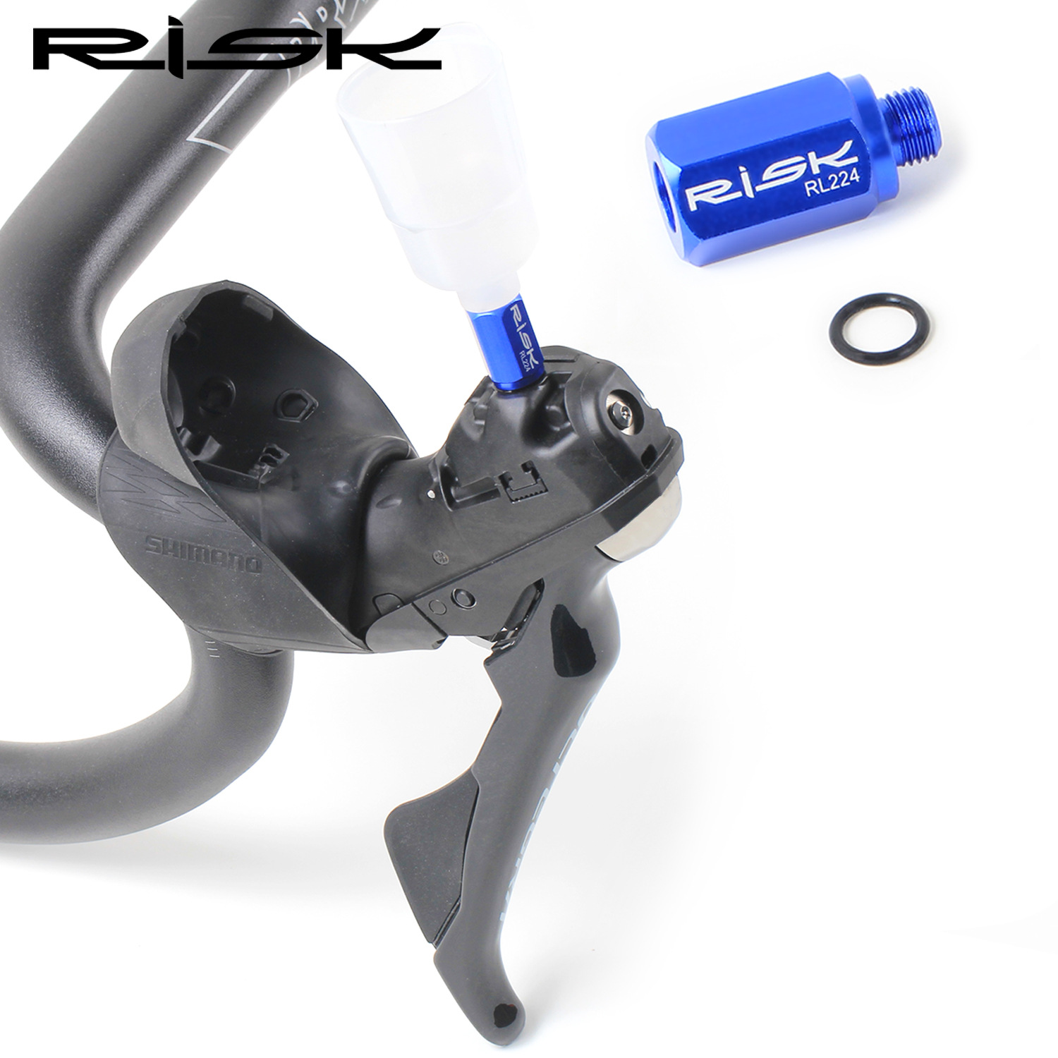 RISK Parts Road/MTB Hydraulic Disc Brake Oil Bleed Converter Funnel Adapter R9120 RL224