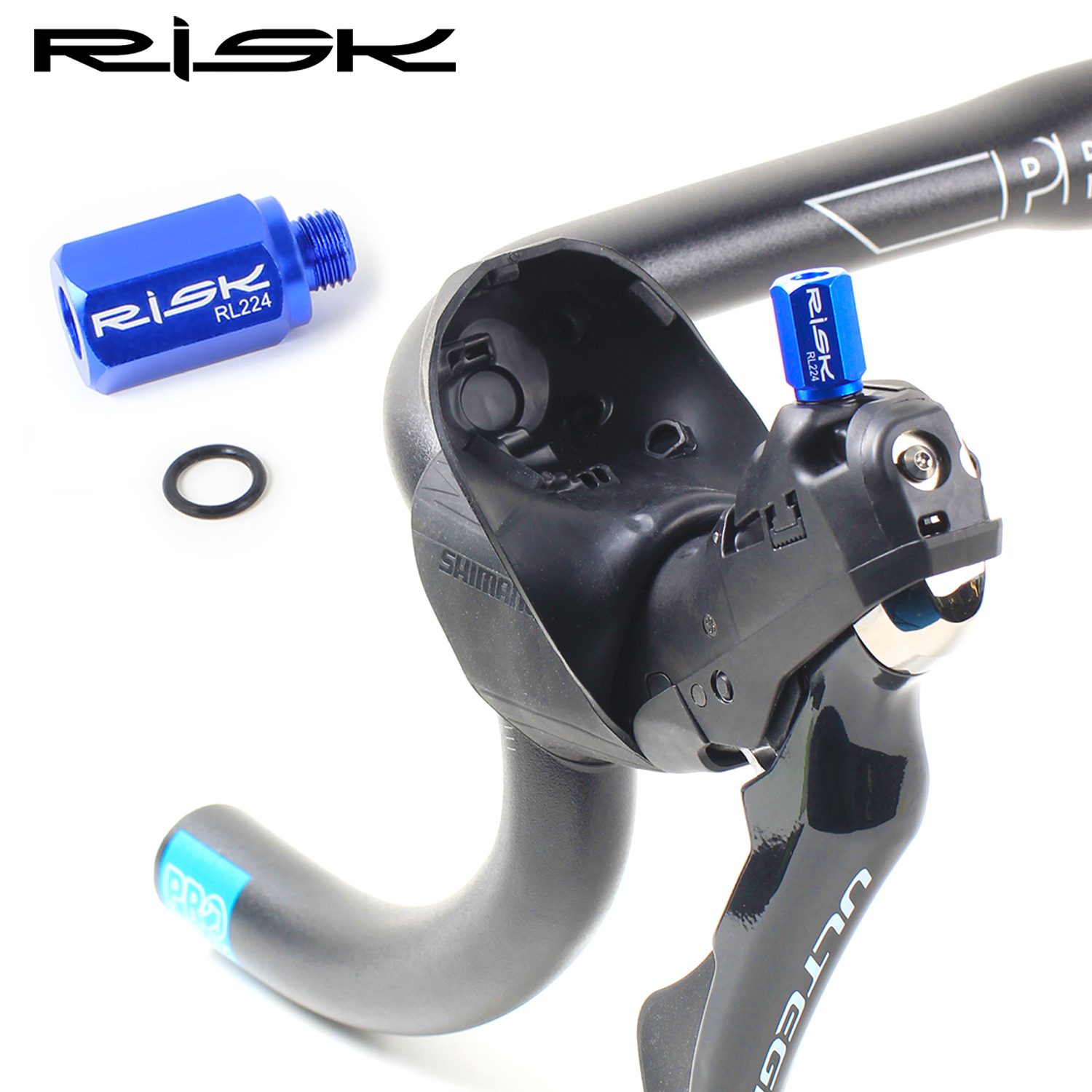 RISK Parts Road/MTB Hydraulic Disc Brake Oil Bleed Converter Funnel Adapter R9120 RL224