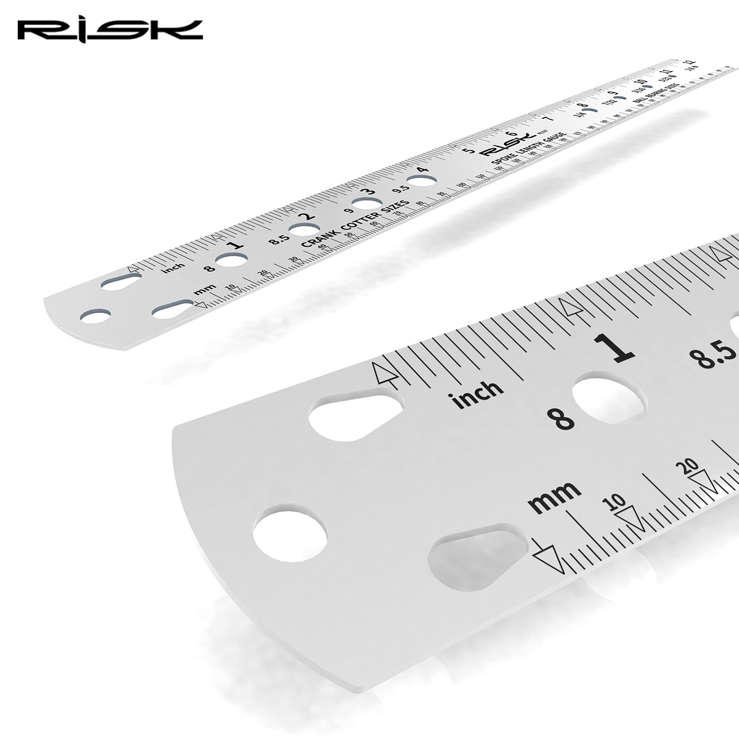 RISK Parts Bicycle Spoke Tool Spoke Length Measurement Gauge Hub Axle Positioning Measurement Tool RL237