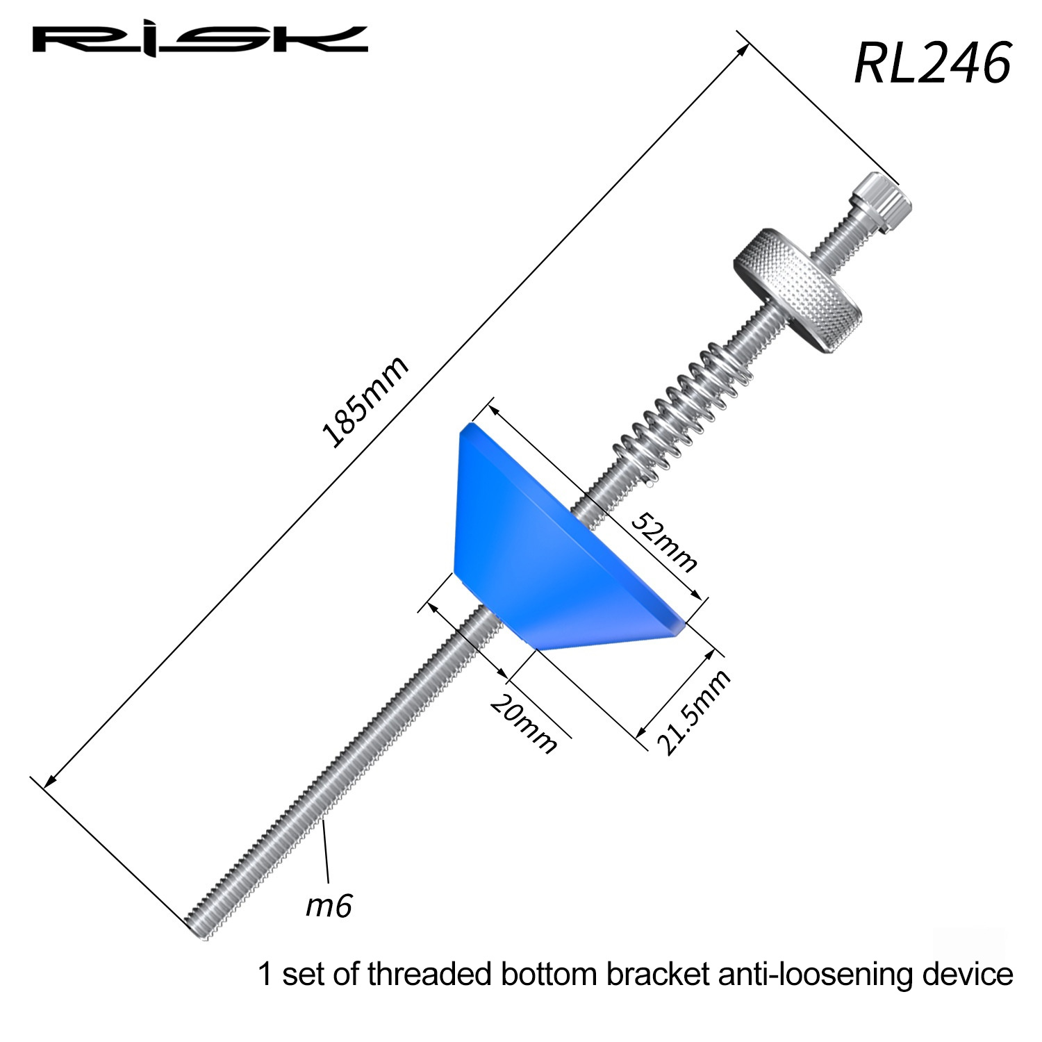 RISK Parts Mountain Road Bicycle Hollow Integrated Bottom Bracket Wrench DUB Crankset Installation and Removal Tool BB52 RL244 RL245 RL246 RL247