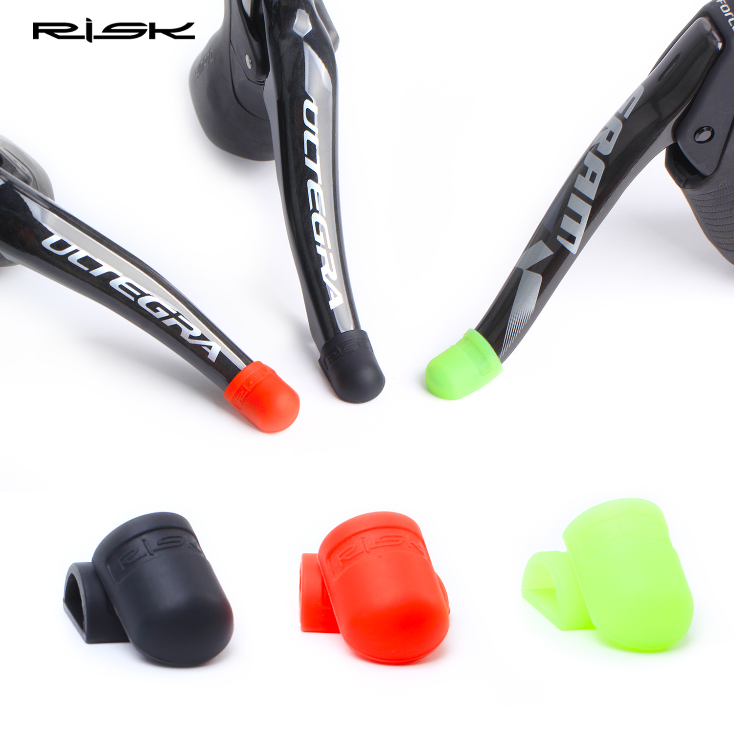 RISK Parts Road Bike Shifter Protector Cover Bicycle Shifter Sleeve Colorful Silicone Cover Brake Lever Cover RA122