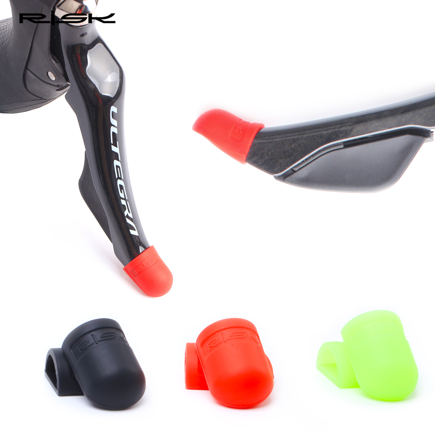 RISK Parts Road Bike Shifter Protector Cover Bicycle Shifter Sleeve Colorful Silicone Cover Brake Lever Cover RA122