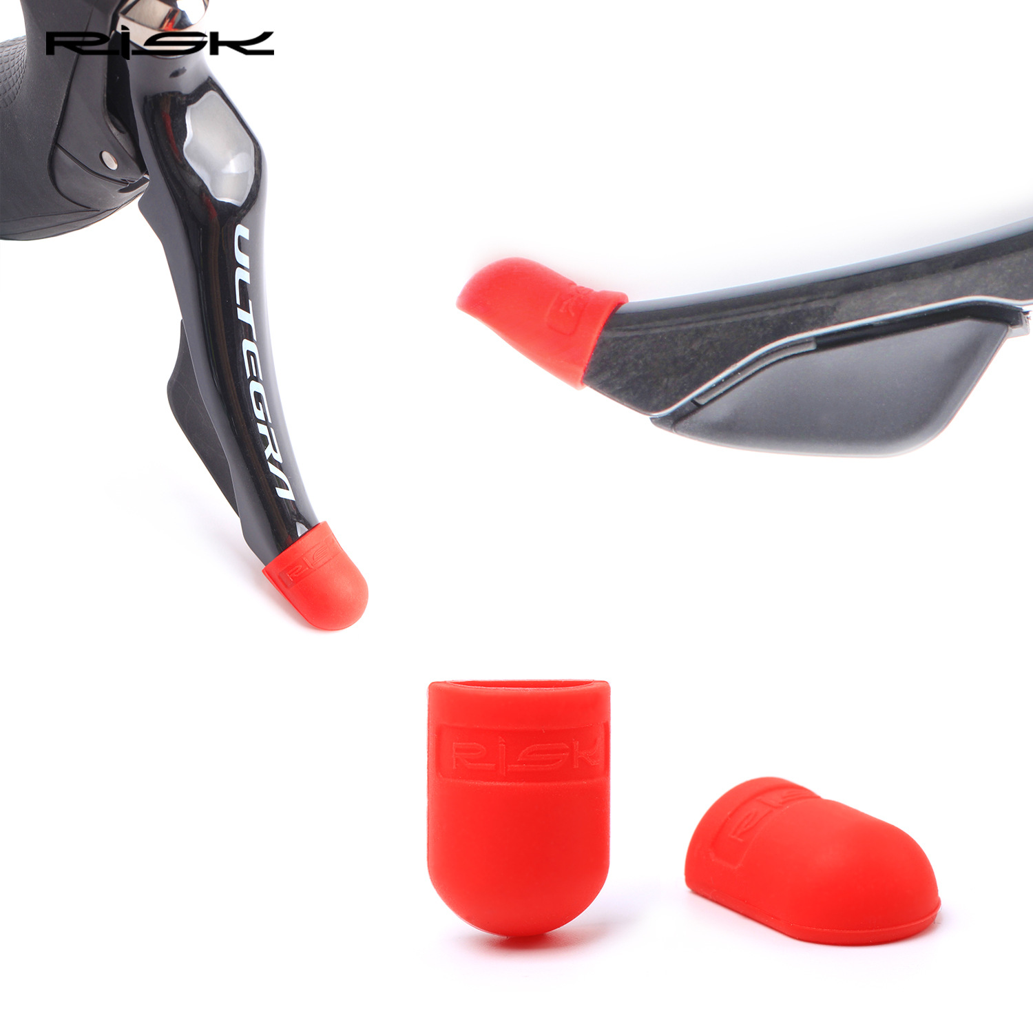 RISK Parts Road Bike Shifter Protector Cover Bicycle Shifter Sleeve Colorful Silicone Cover Brake Lever Cover RA122