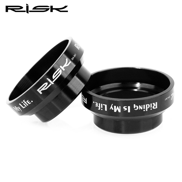 RISK Parts 34mm Straight Tube Headset Bearings Road/Fixed Gear Bike 28.6mm External Headset Fork Assembly DH-341