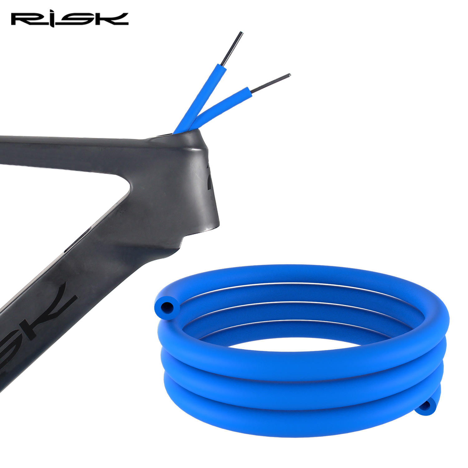 RISK Parts bicycle internal cable routing frame sound-absorbing foam tube mountain bike road bike noise reduction sponge tube protective sleeve RC306